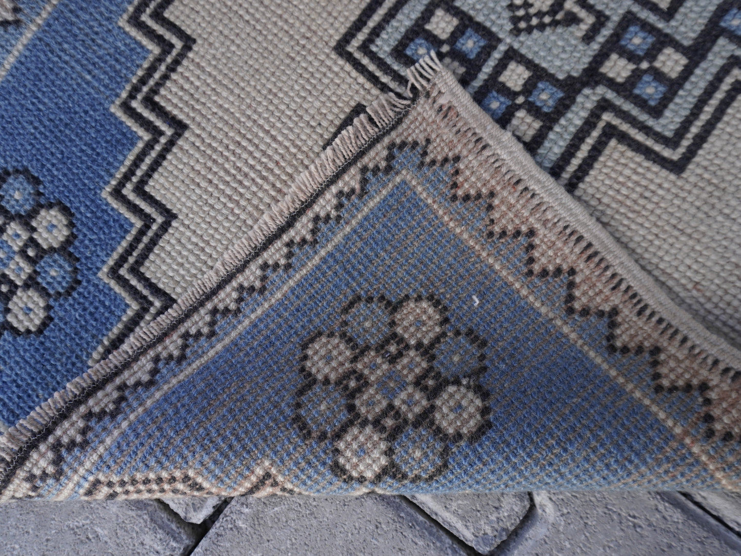 Hand Knotted Doormat 2x3 ft - skuy38