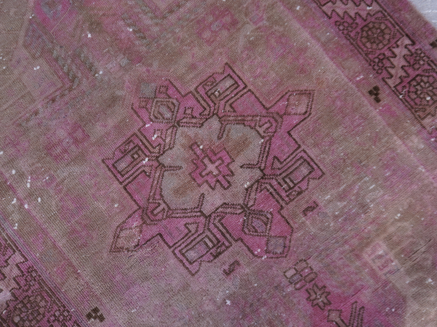 Vintage Runner Rug Pink 3x11 ft - sku 1595
