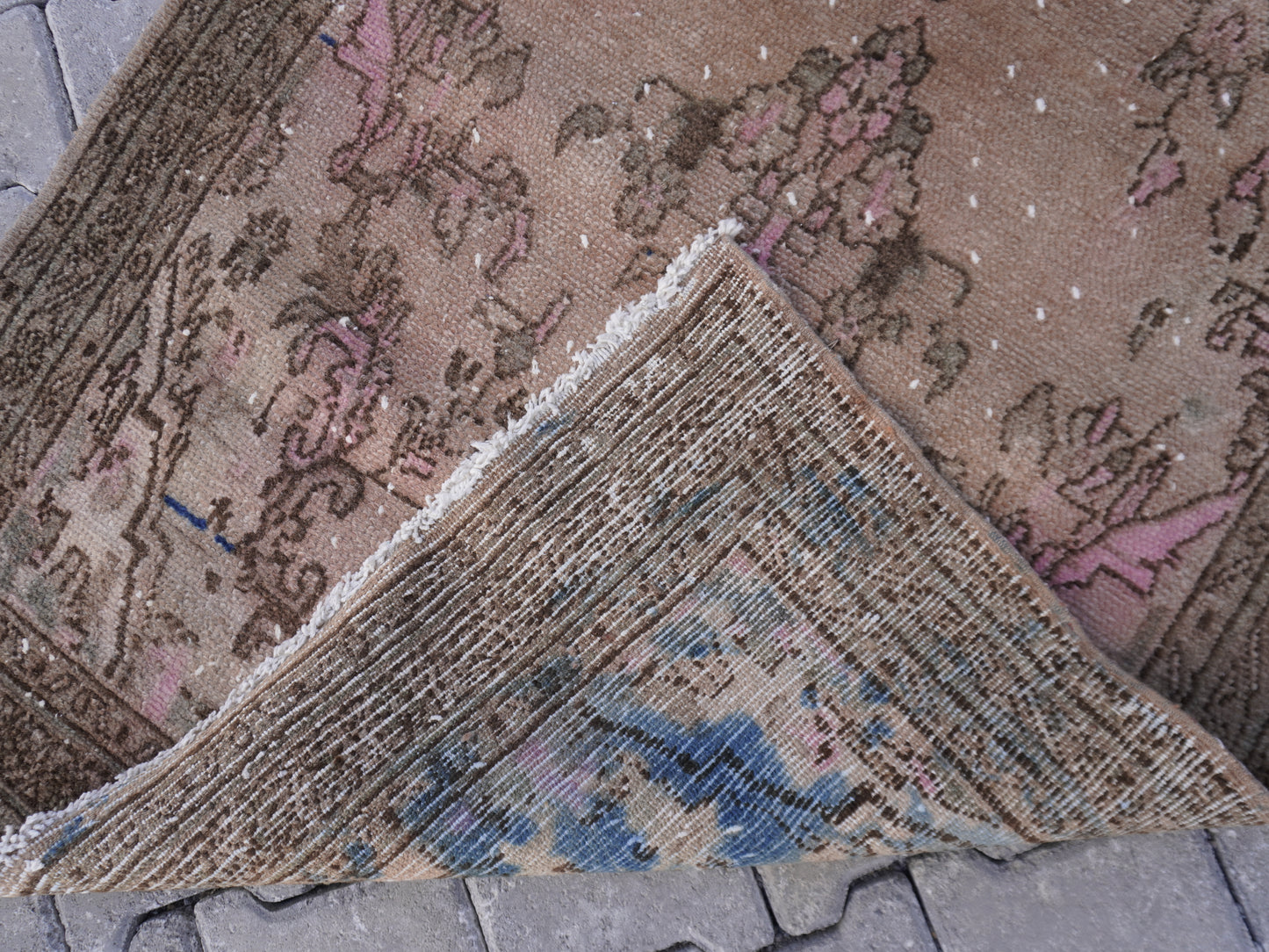Vintage Runner Rug Wool 4x10 ft - sku 1477