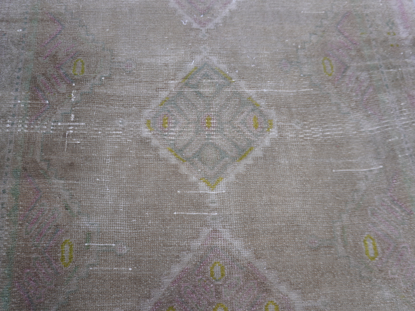 Vintage Runner Wool Rug 3x9 ft - sku 1379