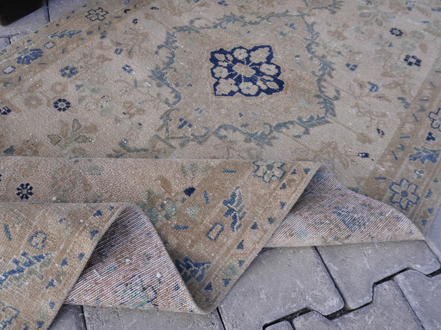 Wool Neutral Runner Rug 3x9 ft - sku 1571