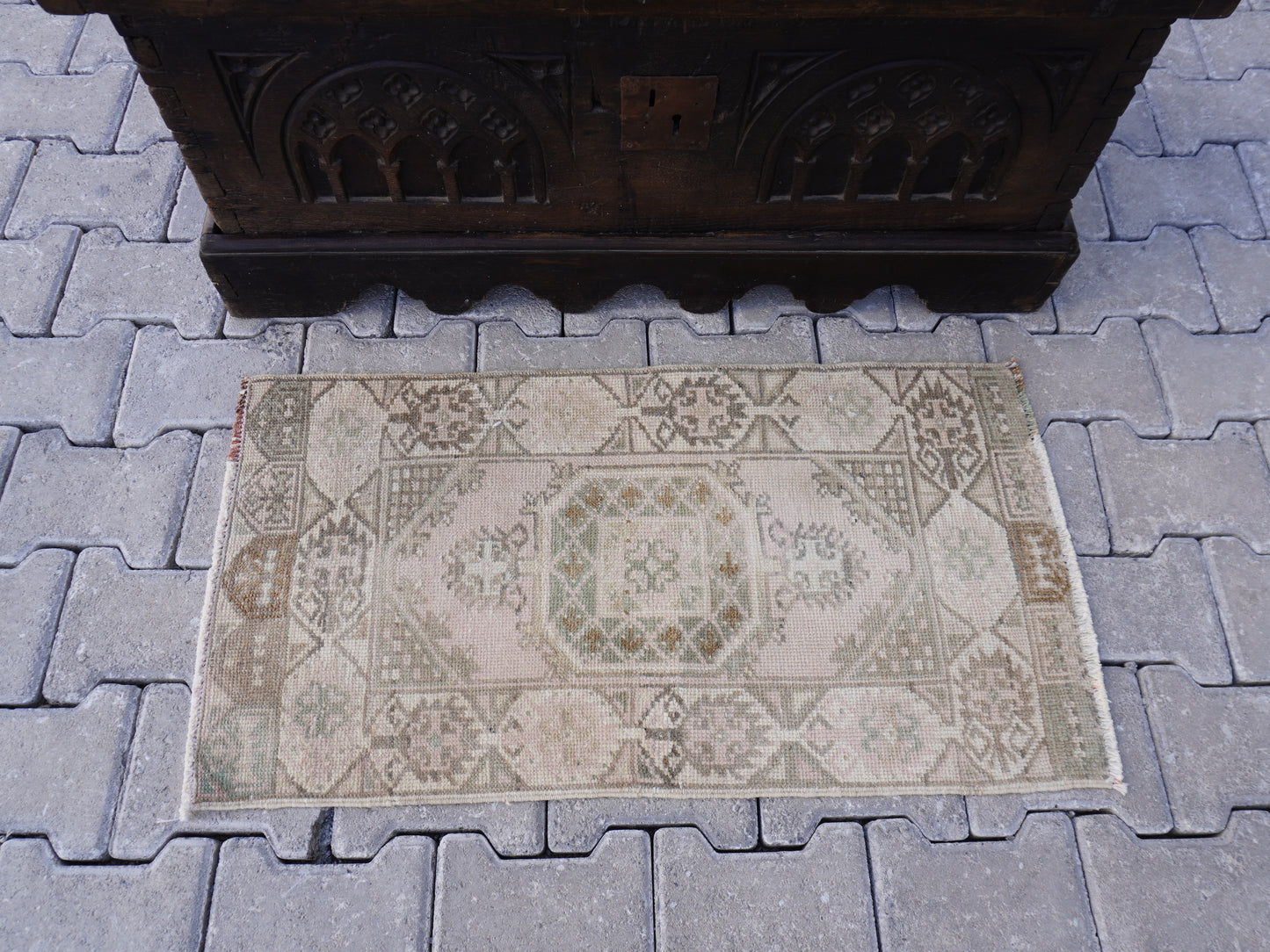 Hand Knotted Doormat 2x3 ft - skuy66