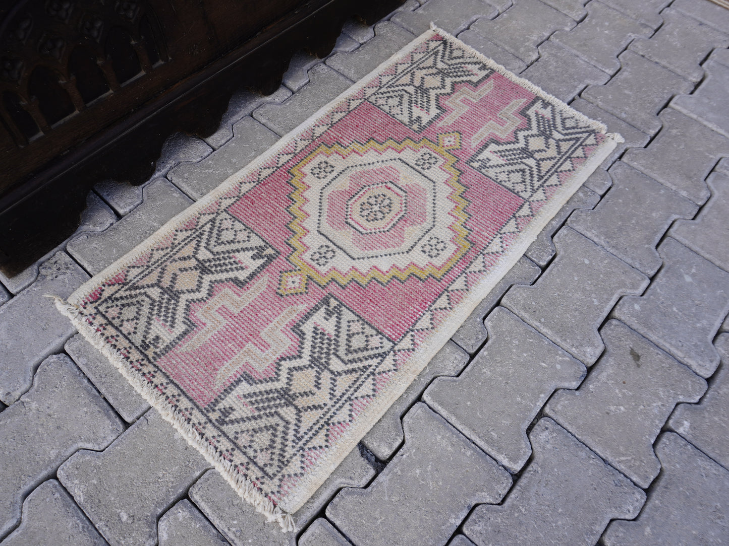 Hand Knotted Doormat 2x3 ft - skuy70