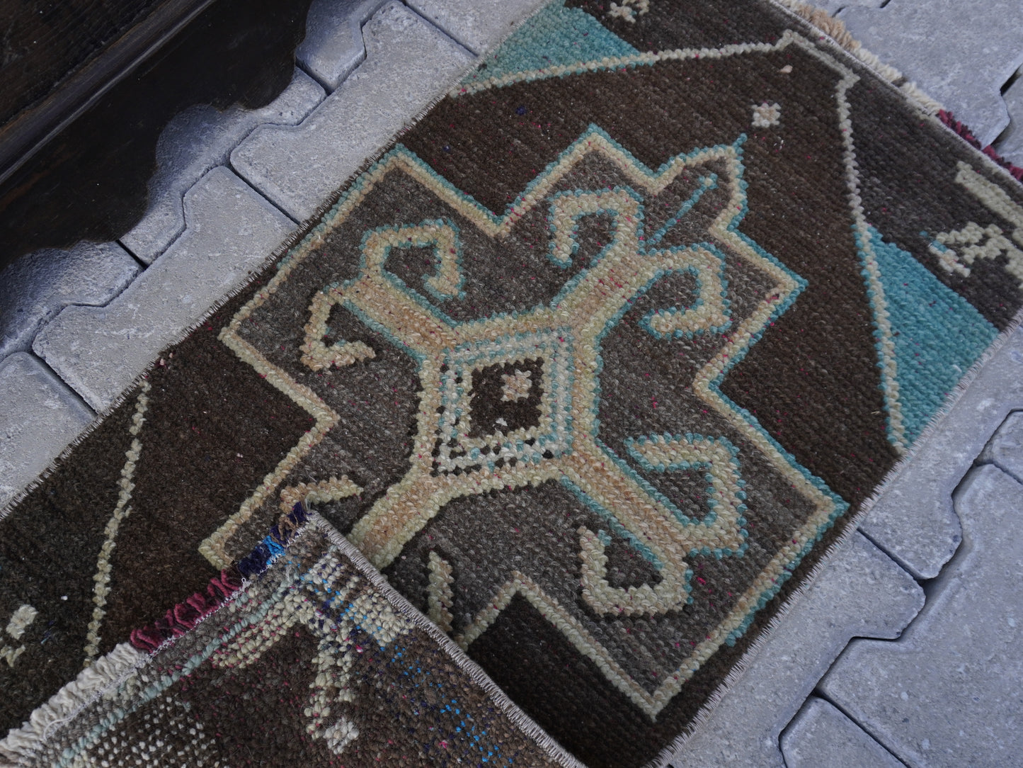 Hand Knotted Doormat 2x3 ft - skuy75