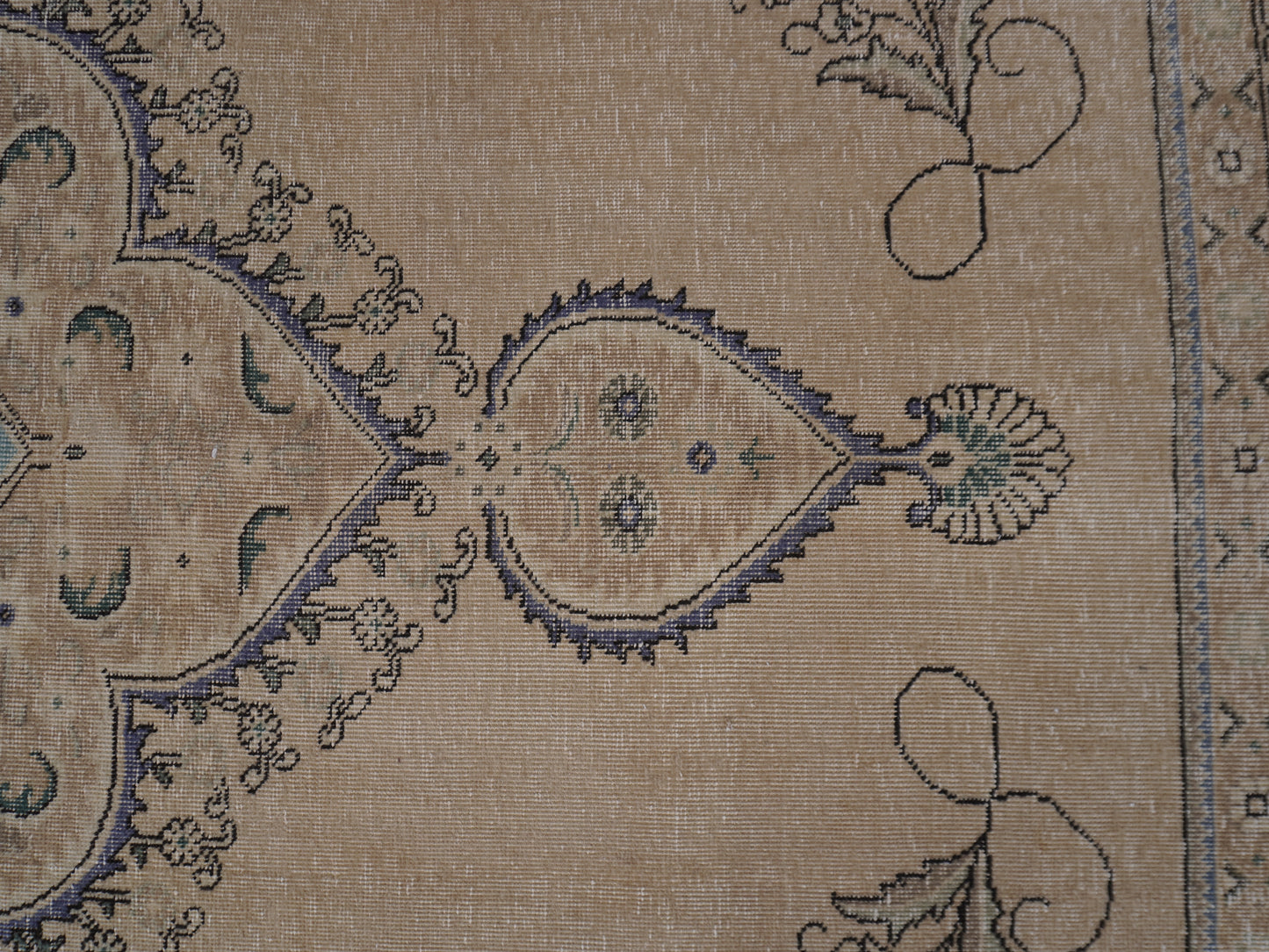 Vintage Wool Hand Knotted Rug 9x12 ft, Skut7