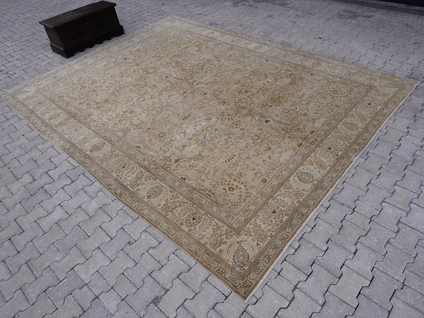 Wool Hand Knotted Area Rug 9x12 ft, Sku706
