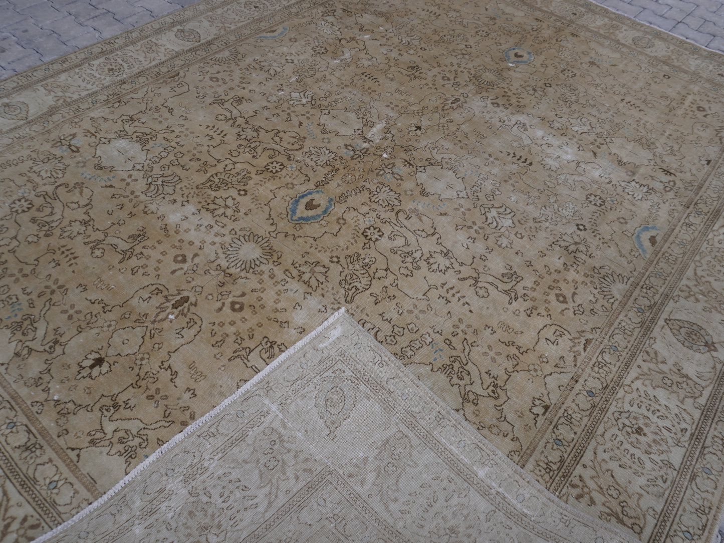 Wool Hand Knotted Area Rug 9x12 ft, Sku706