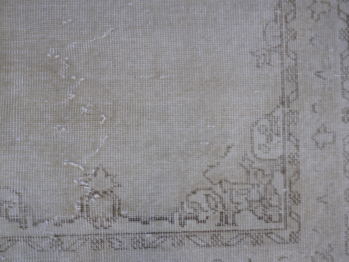 Wool Neutral Small Rug 3x6 ft - sku 1018