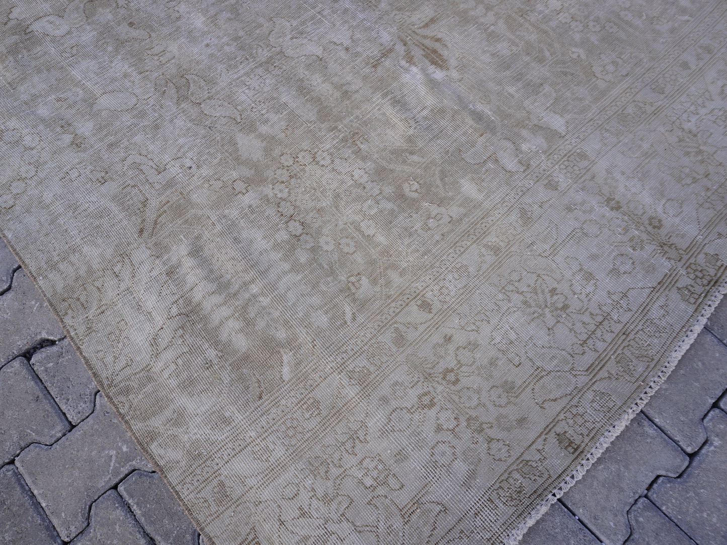 Vintage Beige Neutral Large Rug 8x13 ft - sku2044