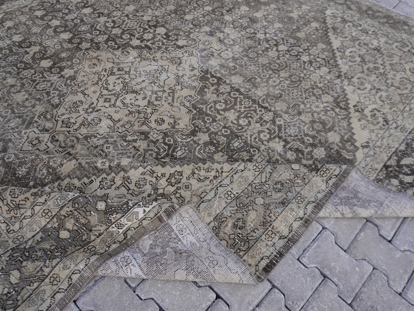 Vintage Neutral Large Rug 9x12 ft - sku2048