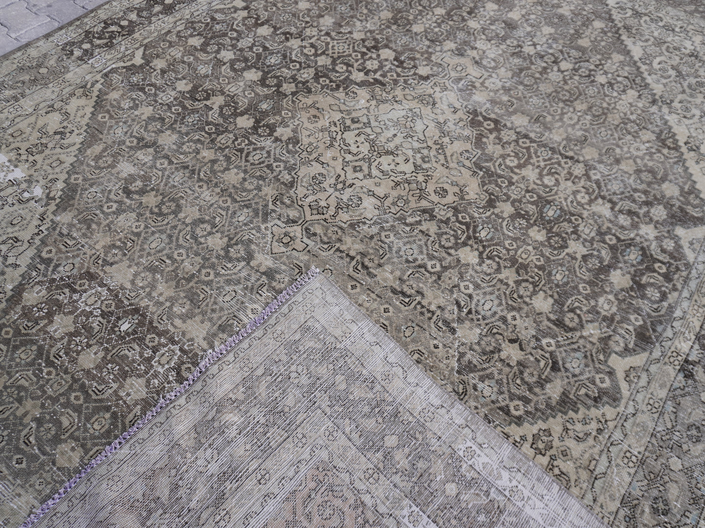 Vintage Neutral Large Rug 9x12 ft - sku2048