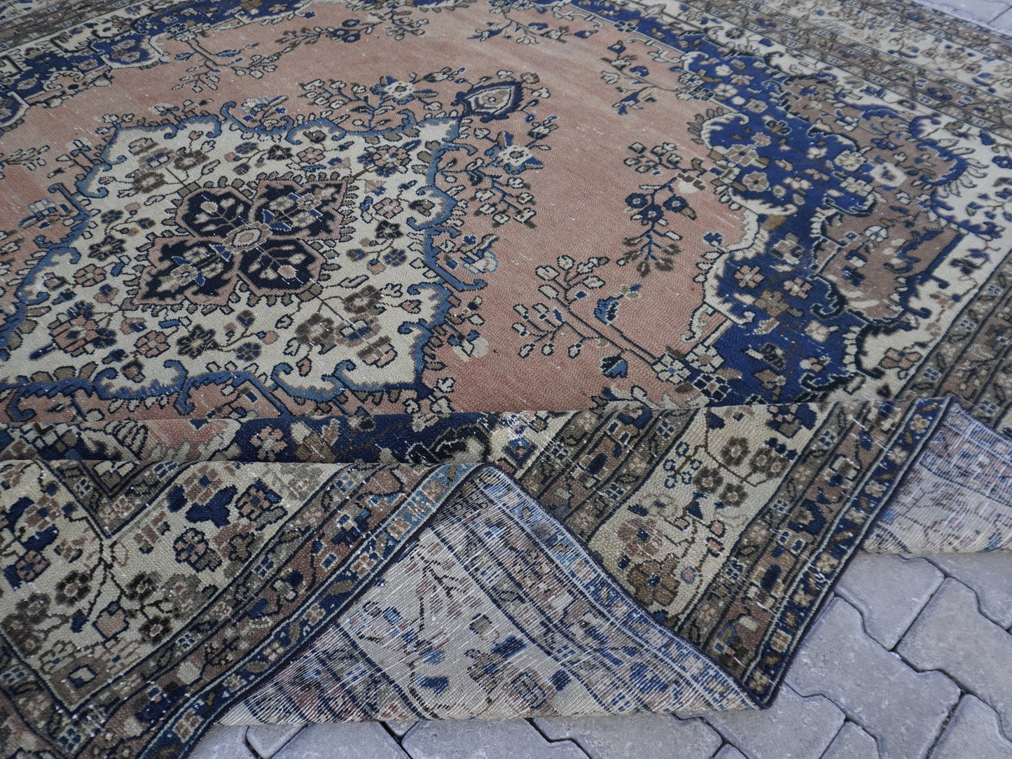 Vintage Area Wool Rug 11x13 ft - sku2051