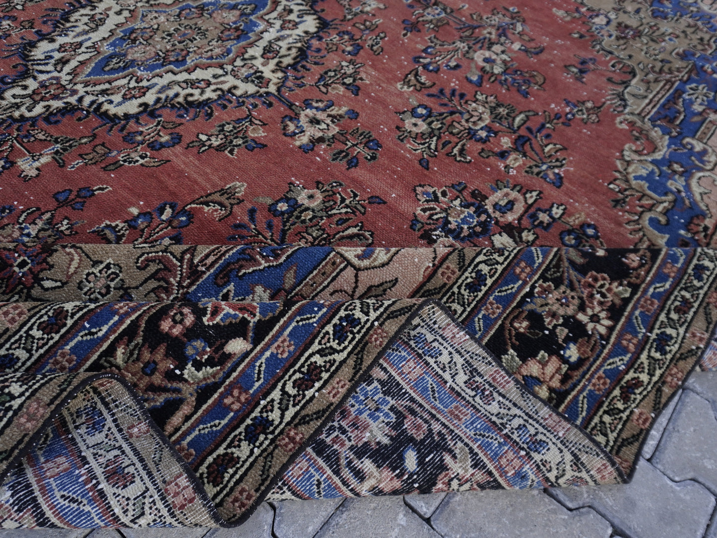 Wool Vintage Large Rug 10x13 ft - sku2052