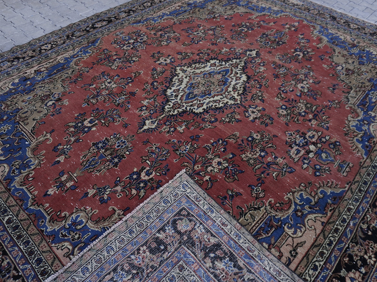 Wool Vintage Large Rug 10x13 ft - sku2052
