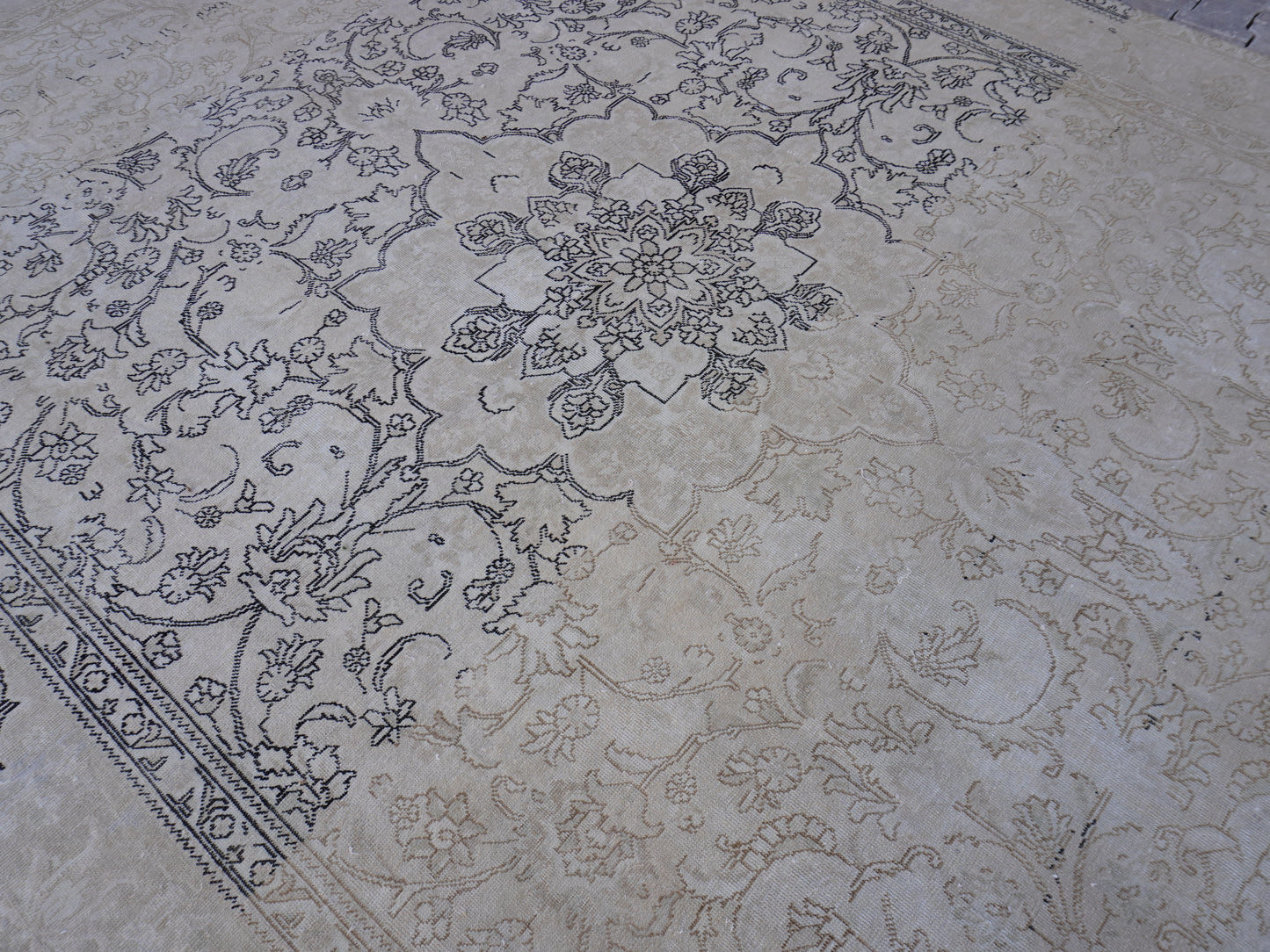 Wool Large Neutral Rug 9x12 fy - sku2025