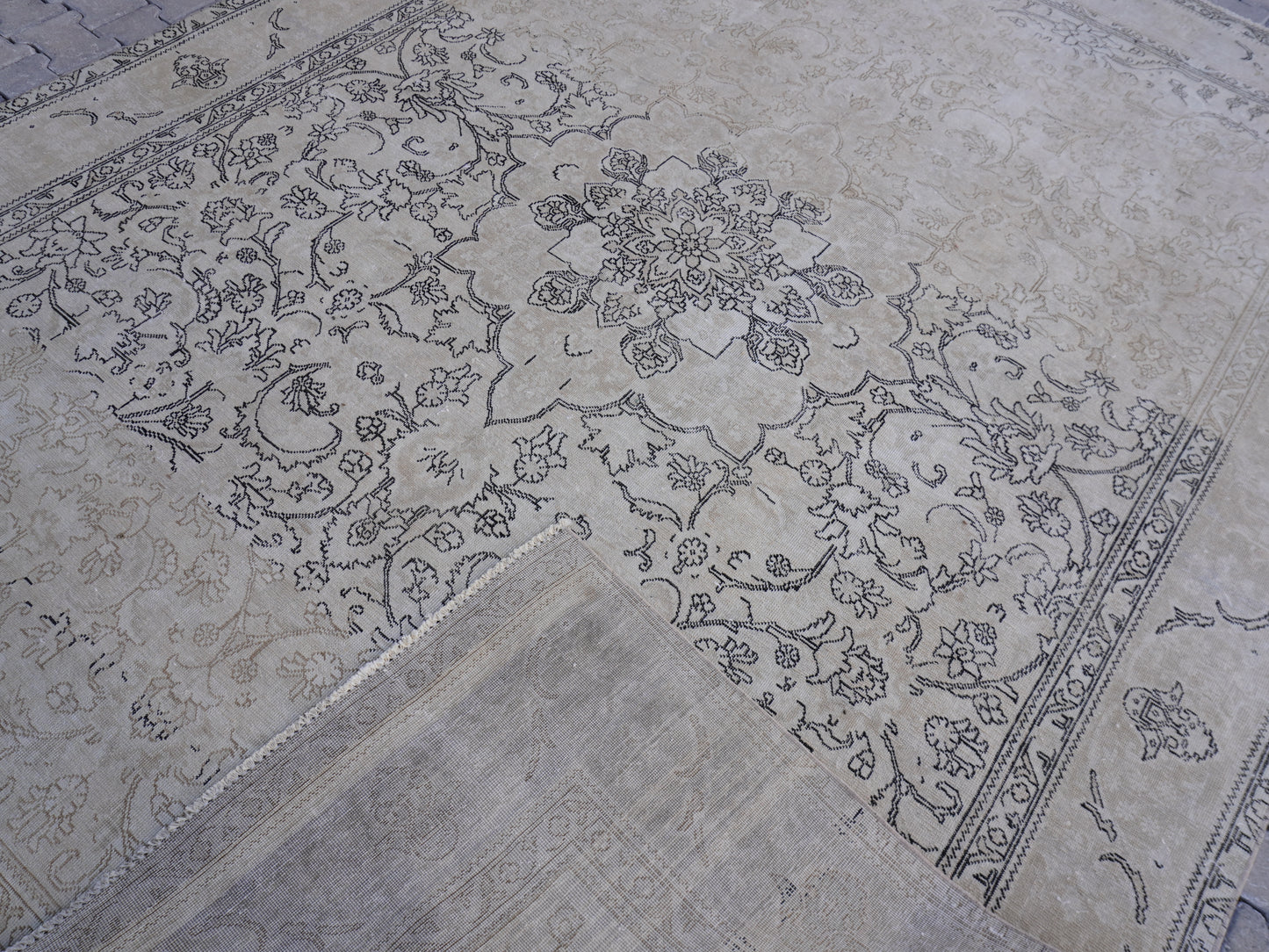 Wool Large Neutral Rug 9x12 fy - sku2025