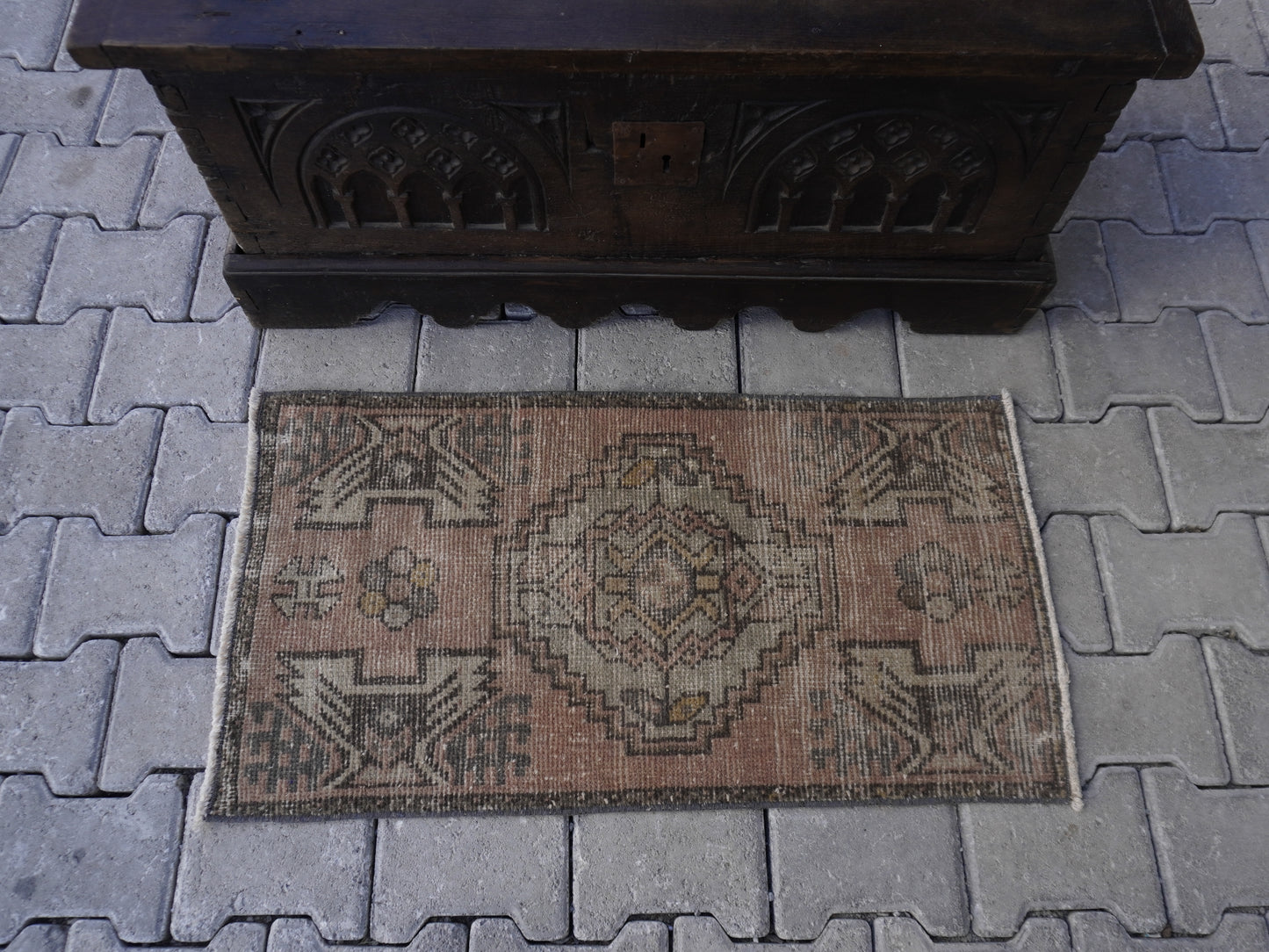 Hand Knotted Doormat 2x3 ft - skuy77