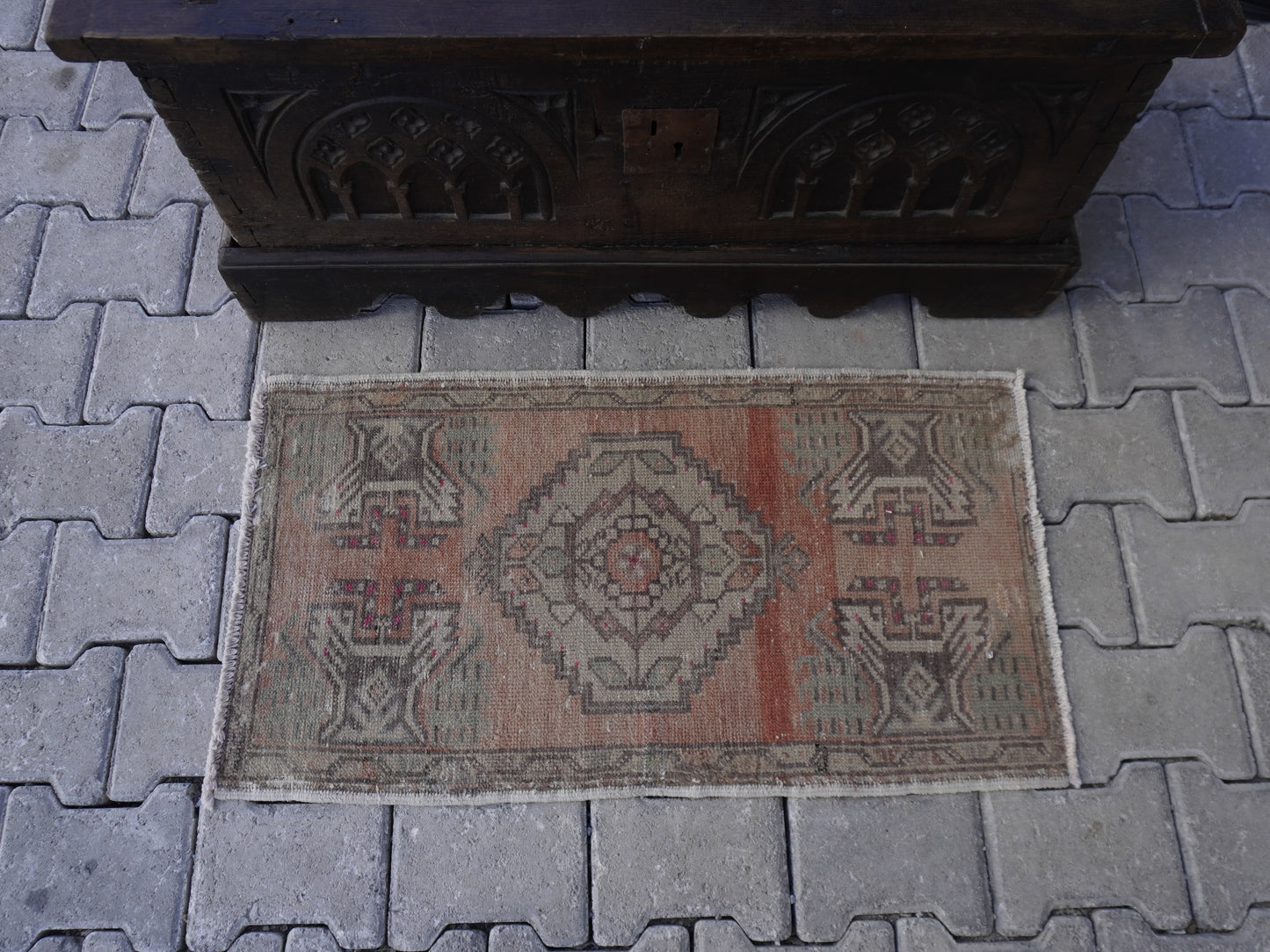 Hand Knotted Doormat 2x3 ft - skuy70