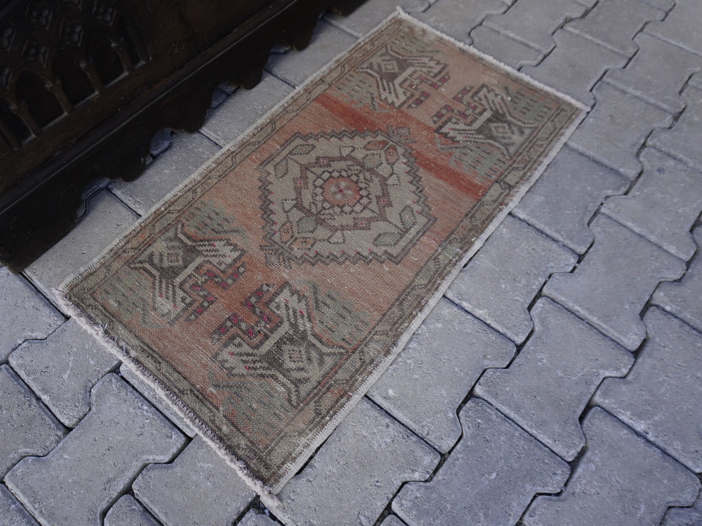 Hand Knotted Doormat 2x3 ft - skuy70