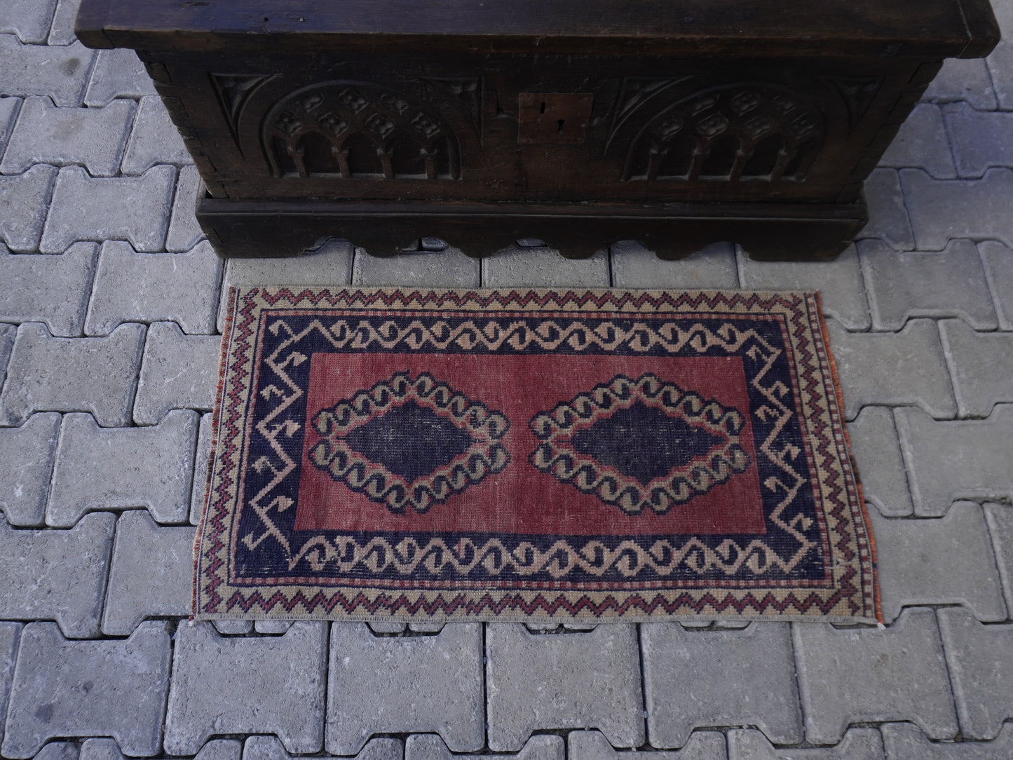 Hand Knotted Doormat 2x3 ft - skuy66
