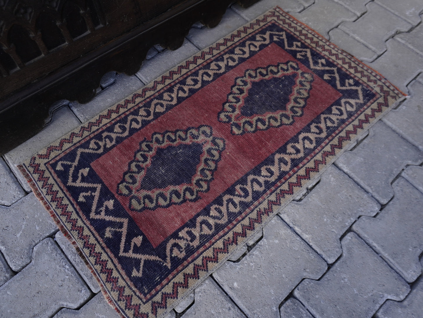 Hand Knotted Doormat 2x3 ft - skuy66