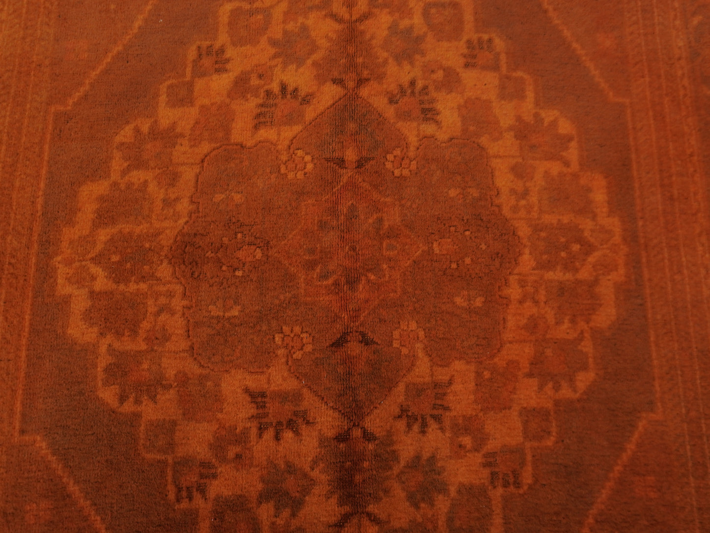 Vintage Orange Turkish Rug 5x10 ft - sku1720