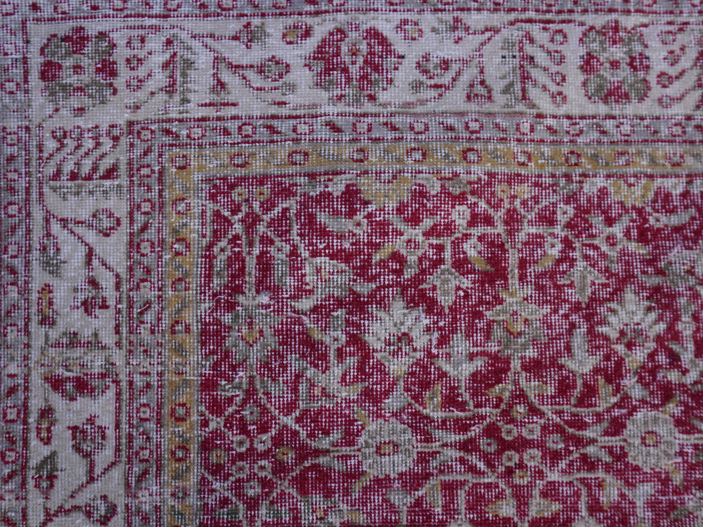 Vintage Wool Turkish Rug 6x11 ft - skuf44
