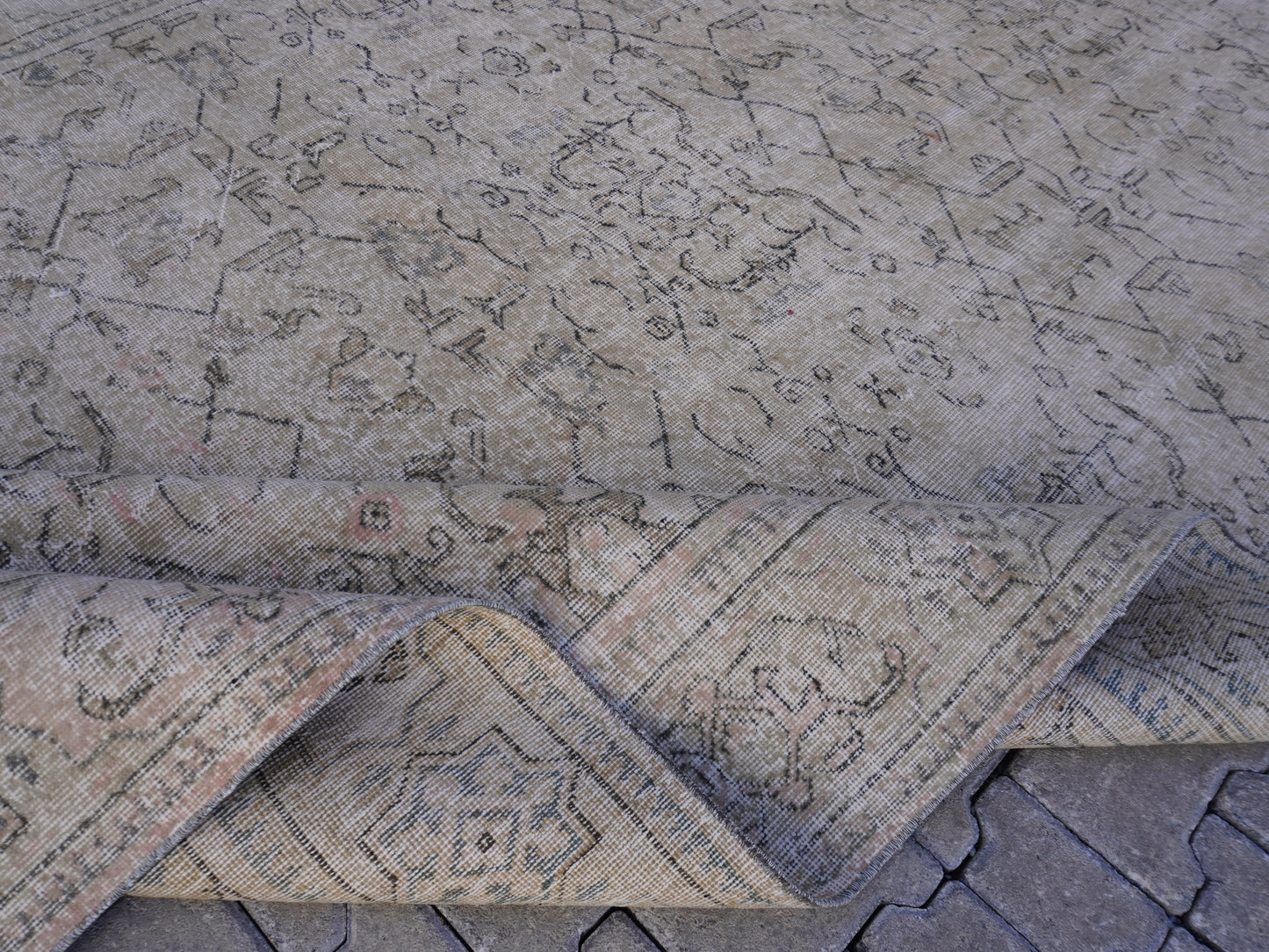 Turkish Neutral isparta Rug 7x10 ft - skuf287
