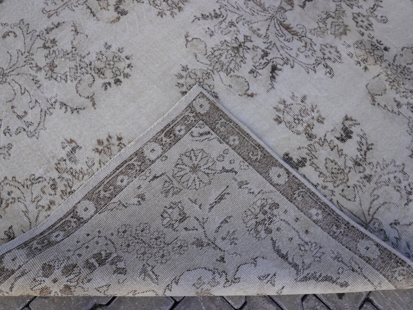 Vintage Wool Rug 7x10 ft - skuf201