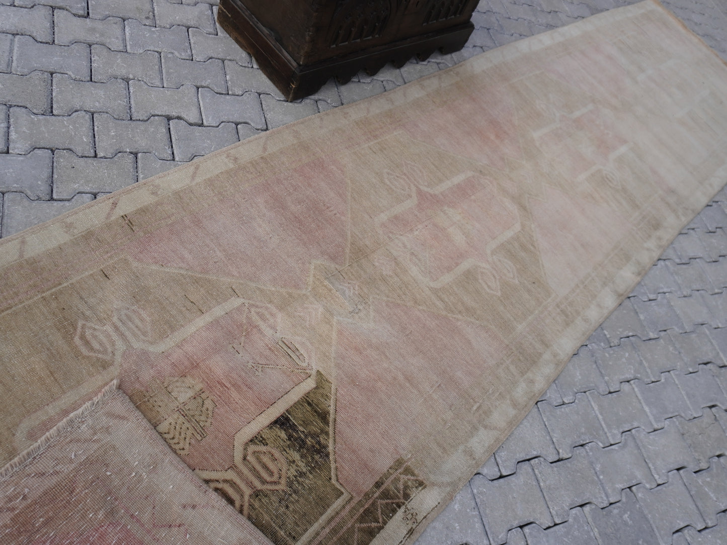 Vintage Turkish Runner 4x15 ft - sku26