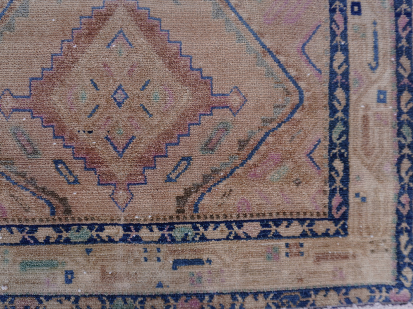 Neutral Wool Runner Rug 3x9 ft - sku1586