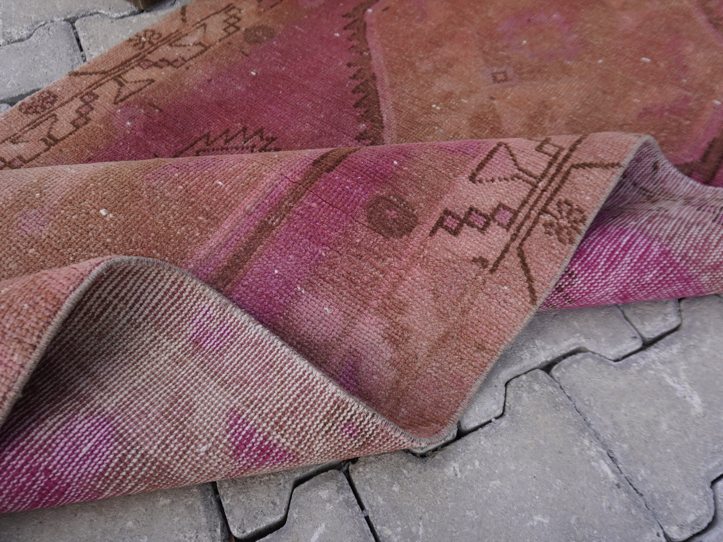 Persian Runner Rug Pink 3x12 ft - sku1588