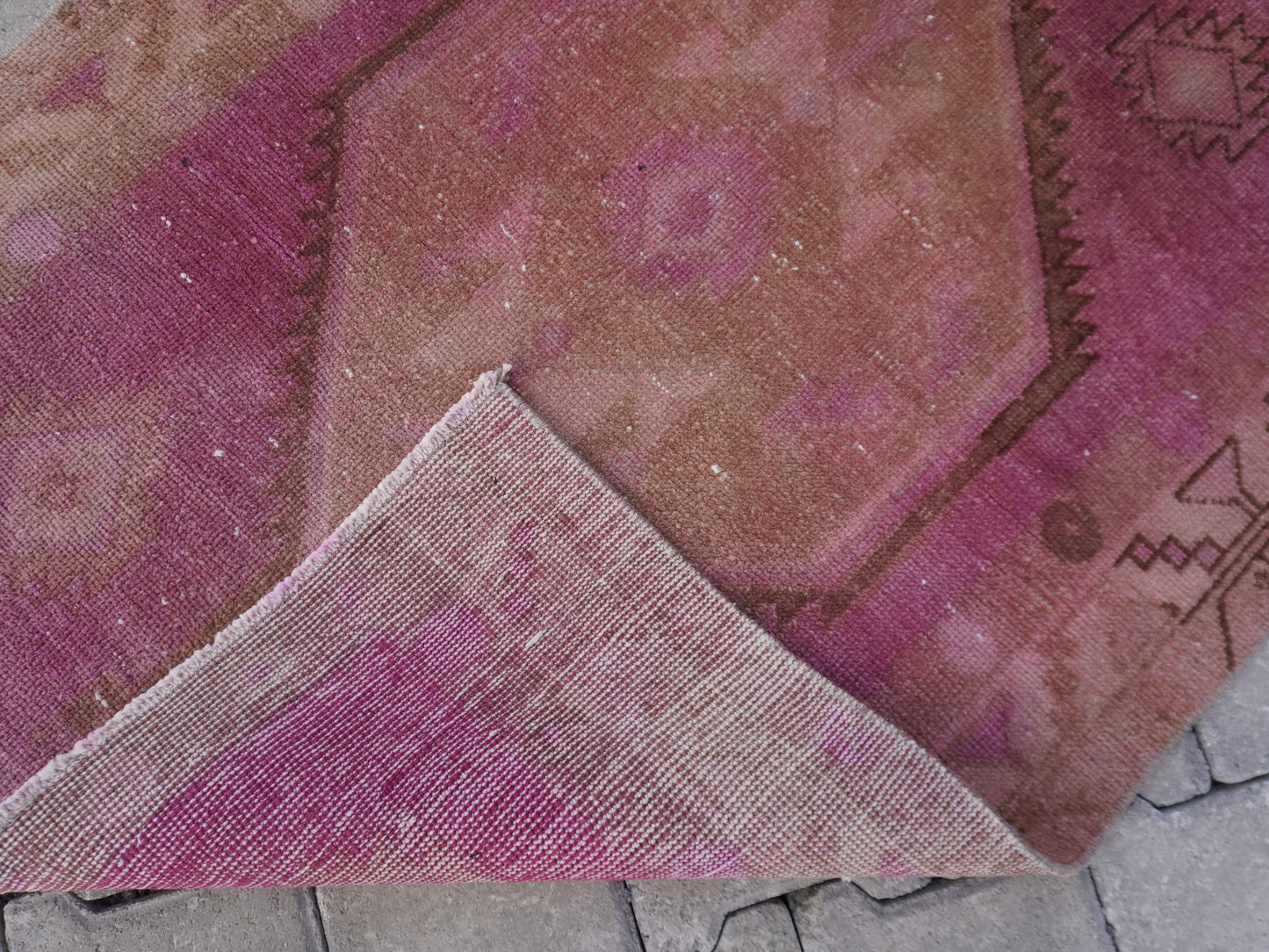 Persian Runner Rug Pink 3x12 ft - sku1588