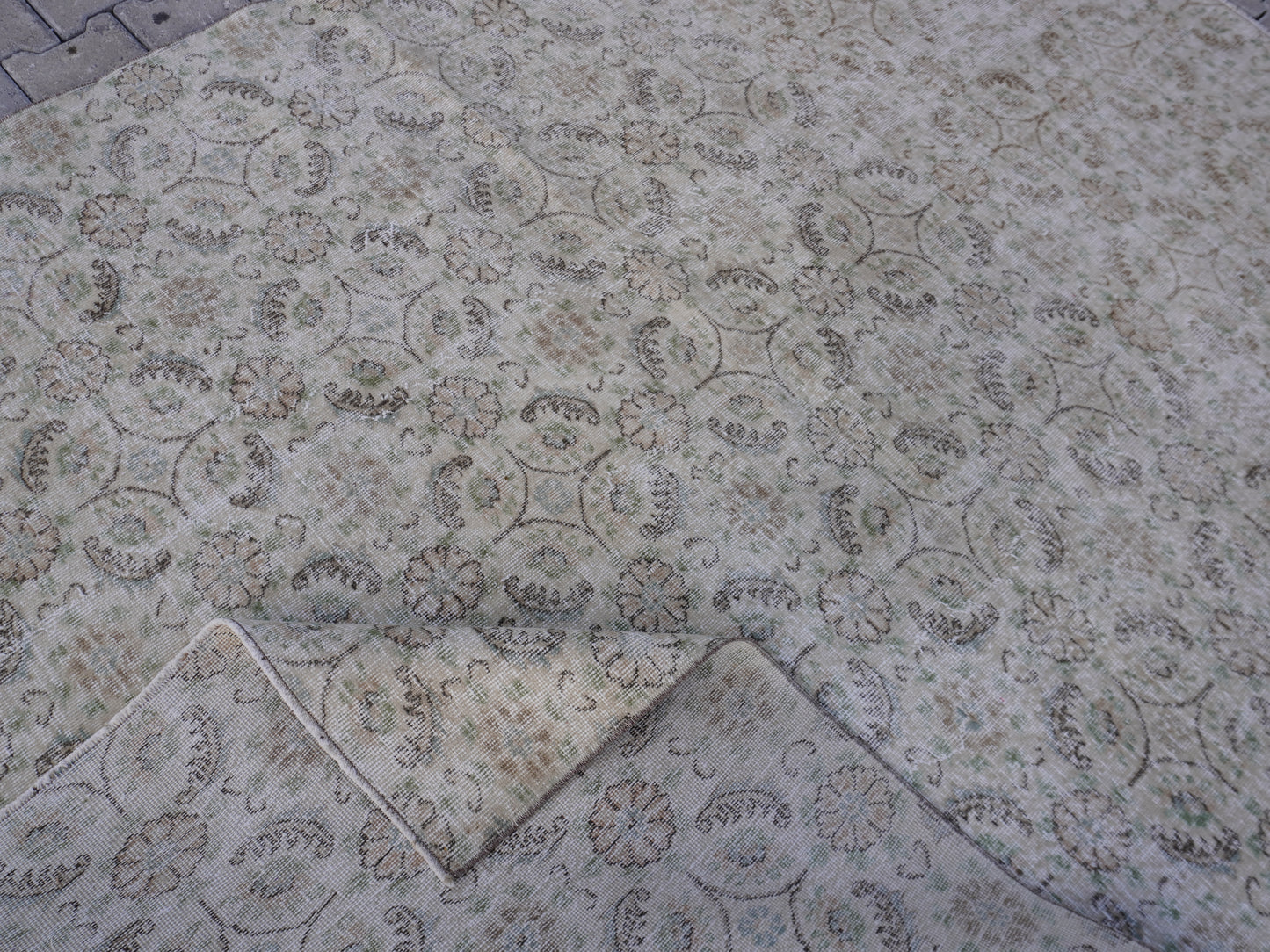 Vintage Turkish Hand Made Rug 7x9 ft - skuf131