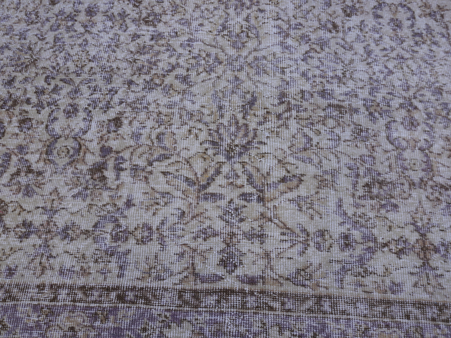Vintage Turkish Wool Rugs 6x9 ft - skuf168