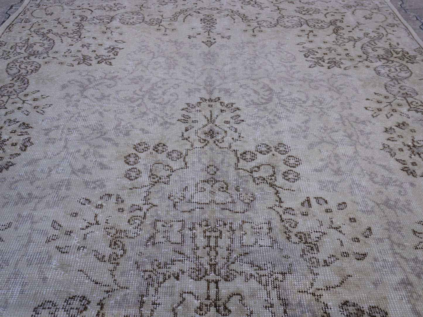 Wool Turkish Vintage Rug 5x9 ft - skuf55