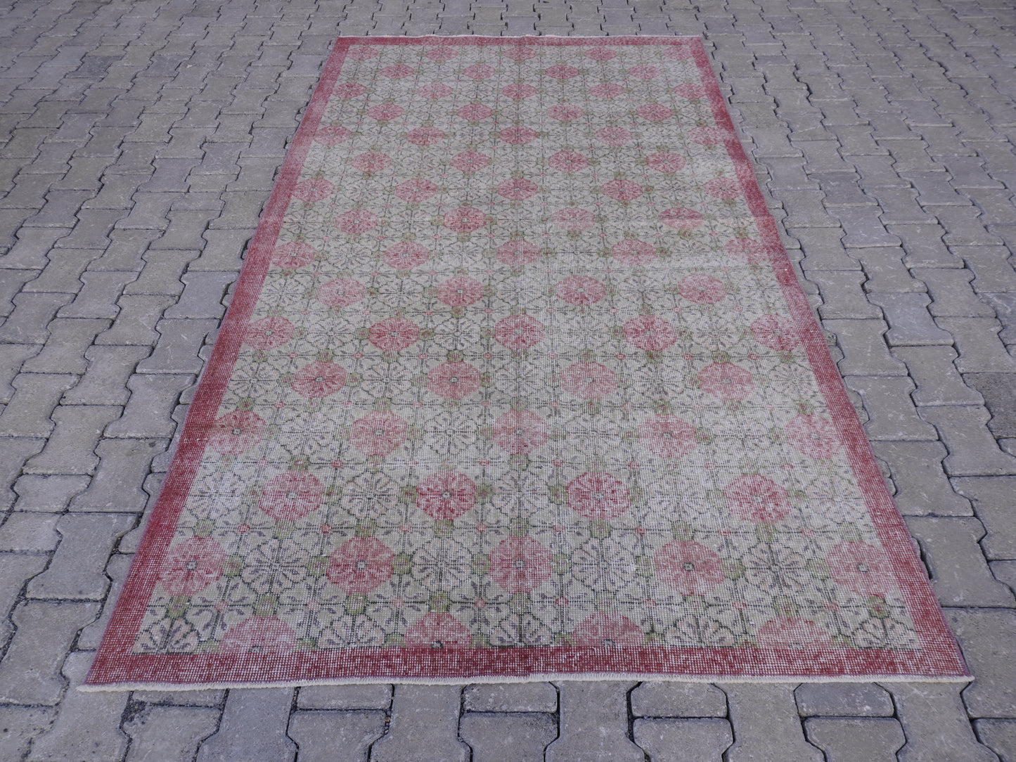 Wool Vintage Rug 5x9 ft - skuf80