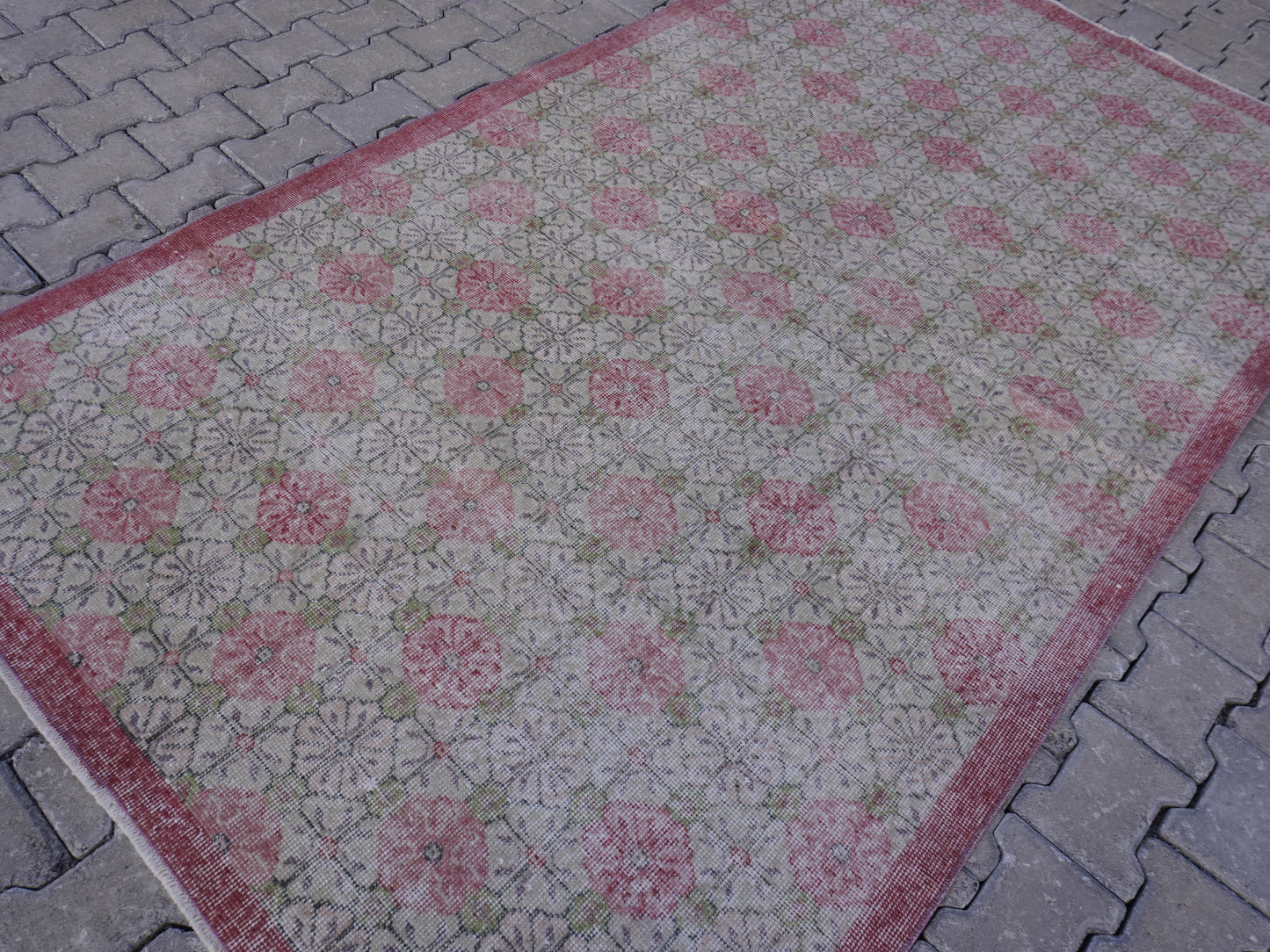 Wool Vintage Rug 5x9 ft - skuf80