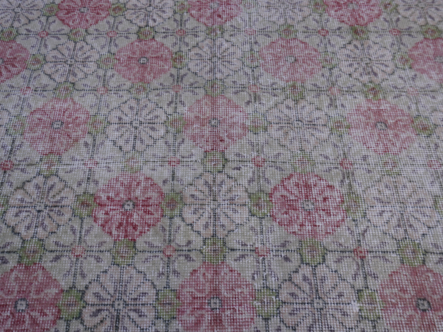 Wool Vintage Rug 5x9 ft - skuf80