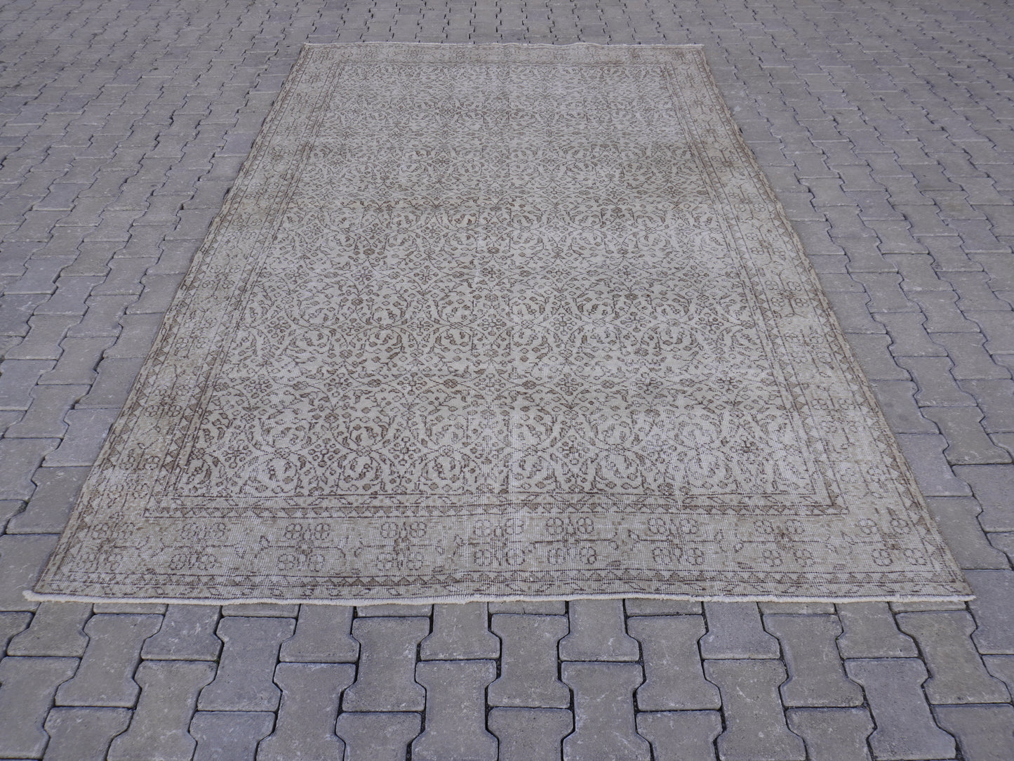 Vintage Area Wool Rug 7x10 Ft -skuf41