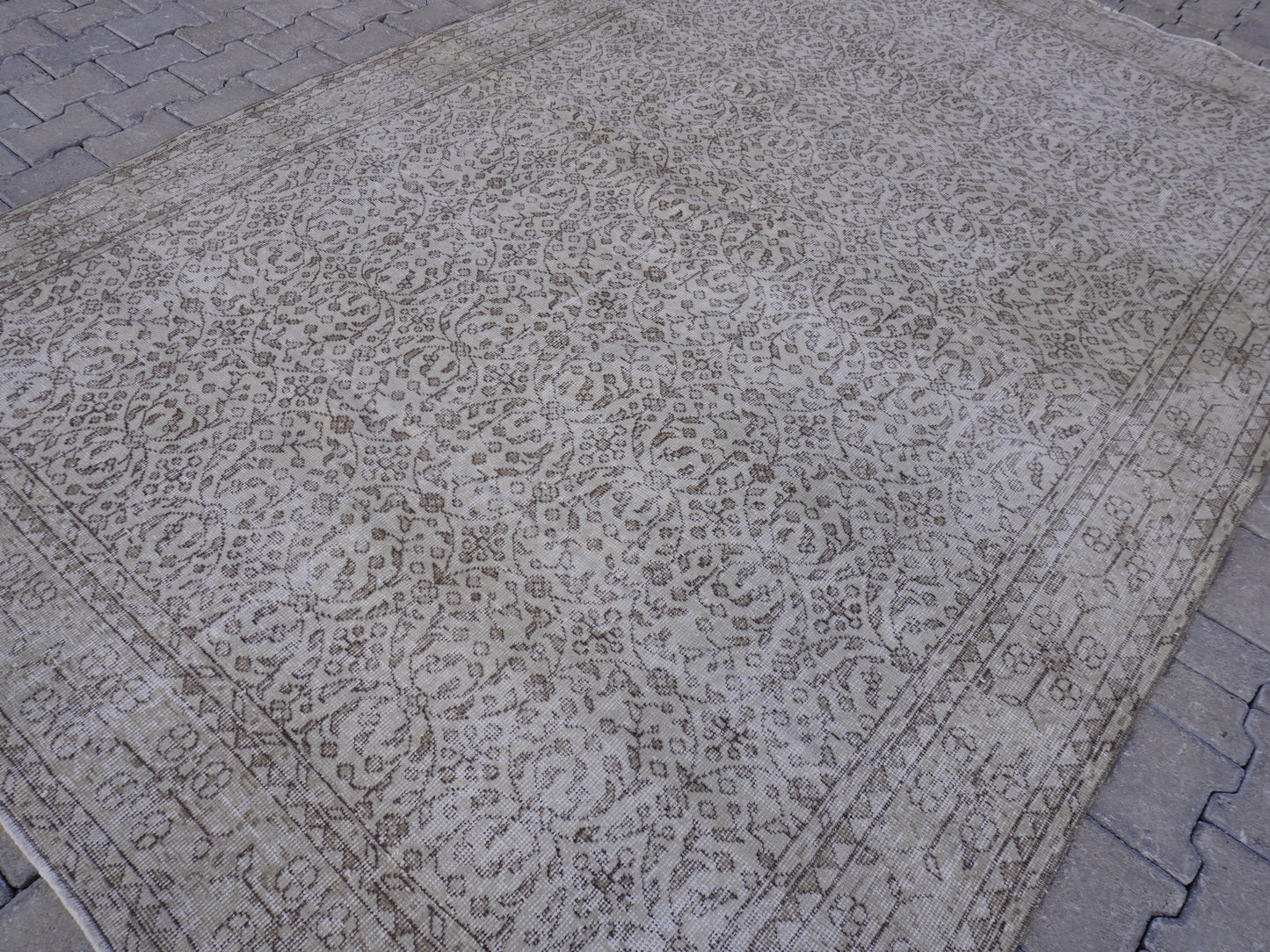 Vintage Area Wool Rug 7x10 Ft -skuf41