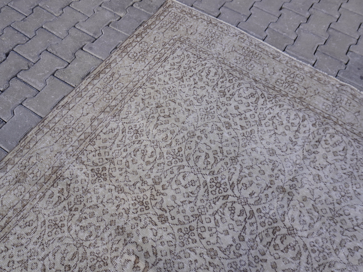 Vintage Area Wool Rug 7x10 Ft -skuf41