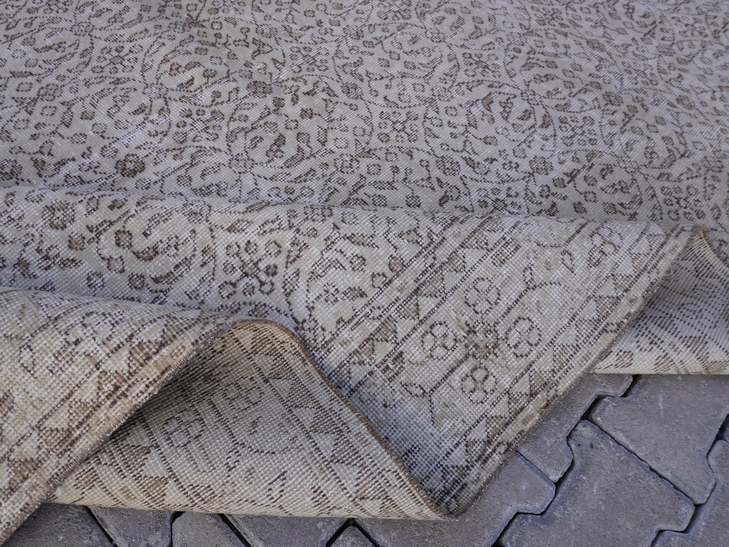 Vintage Area Wool Rug 7x10 Ft -skuf41