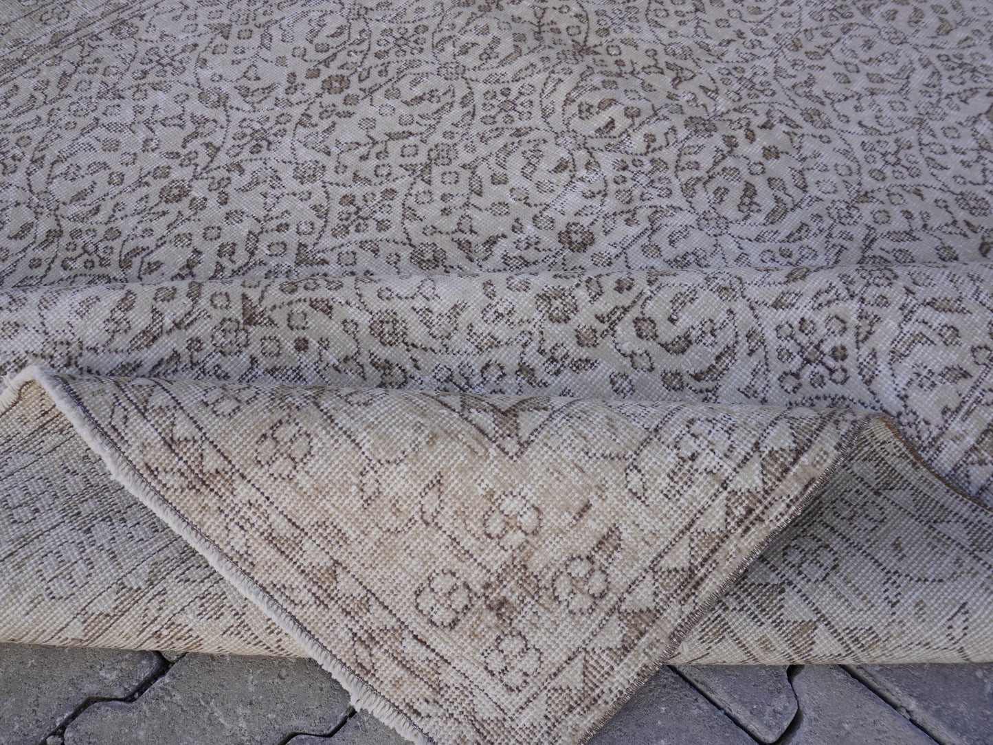 Vintage Area Wool Rug 7x10 Ft -skuf41
