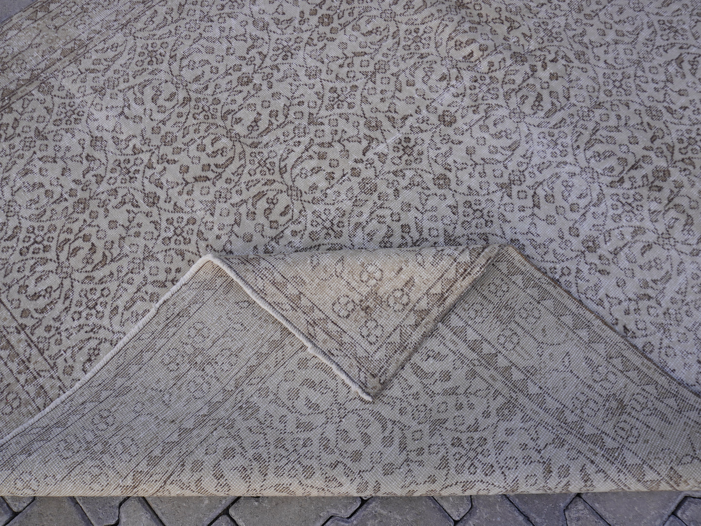 Vintage Area Wool Rug 7x10 Ft -skuf41