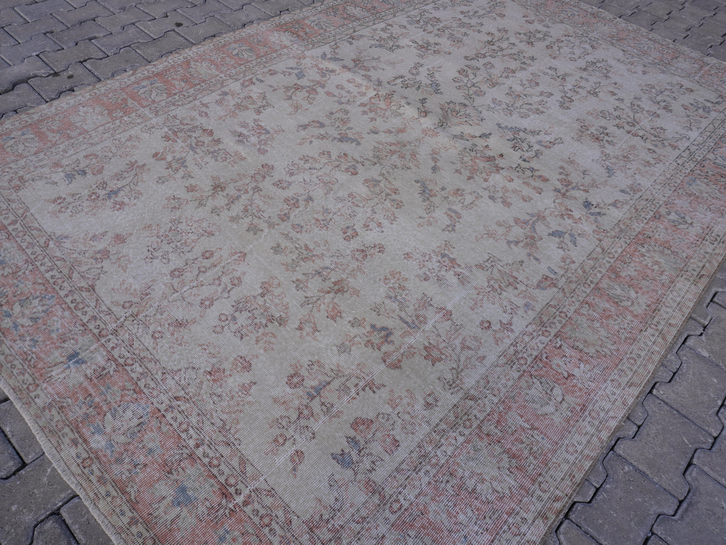Turkish Vintage Rug 6x9 ft - skuf199