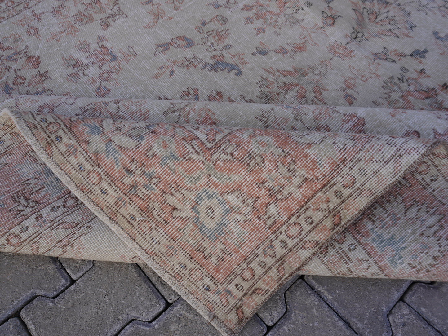 Turkish Vintage Rug 6x9 ft - skuf199