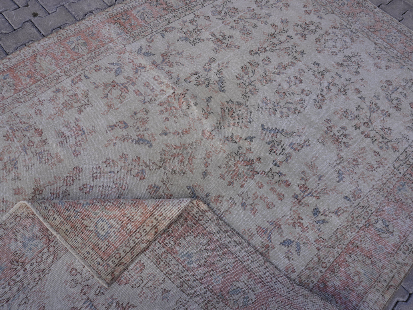 Turkish Vintage Rug 6x9 ft - skuf199