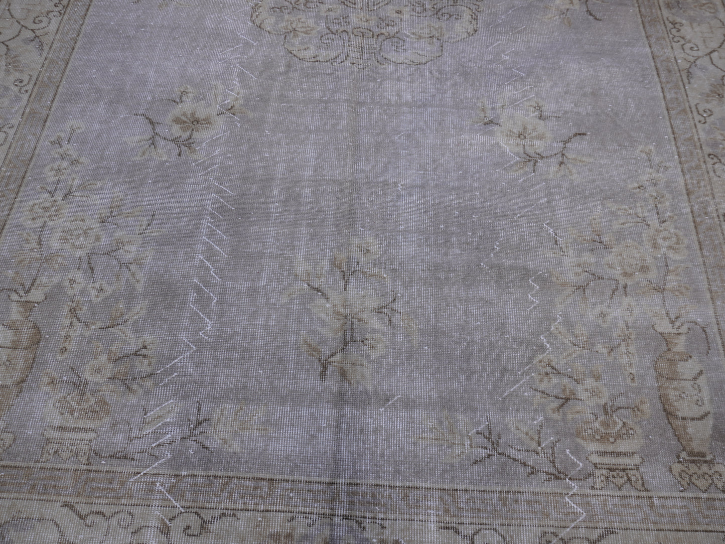 Turkish Vintage Area Rug 7x10 ft - skuf49