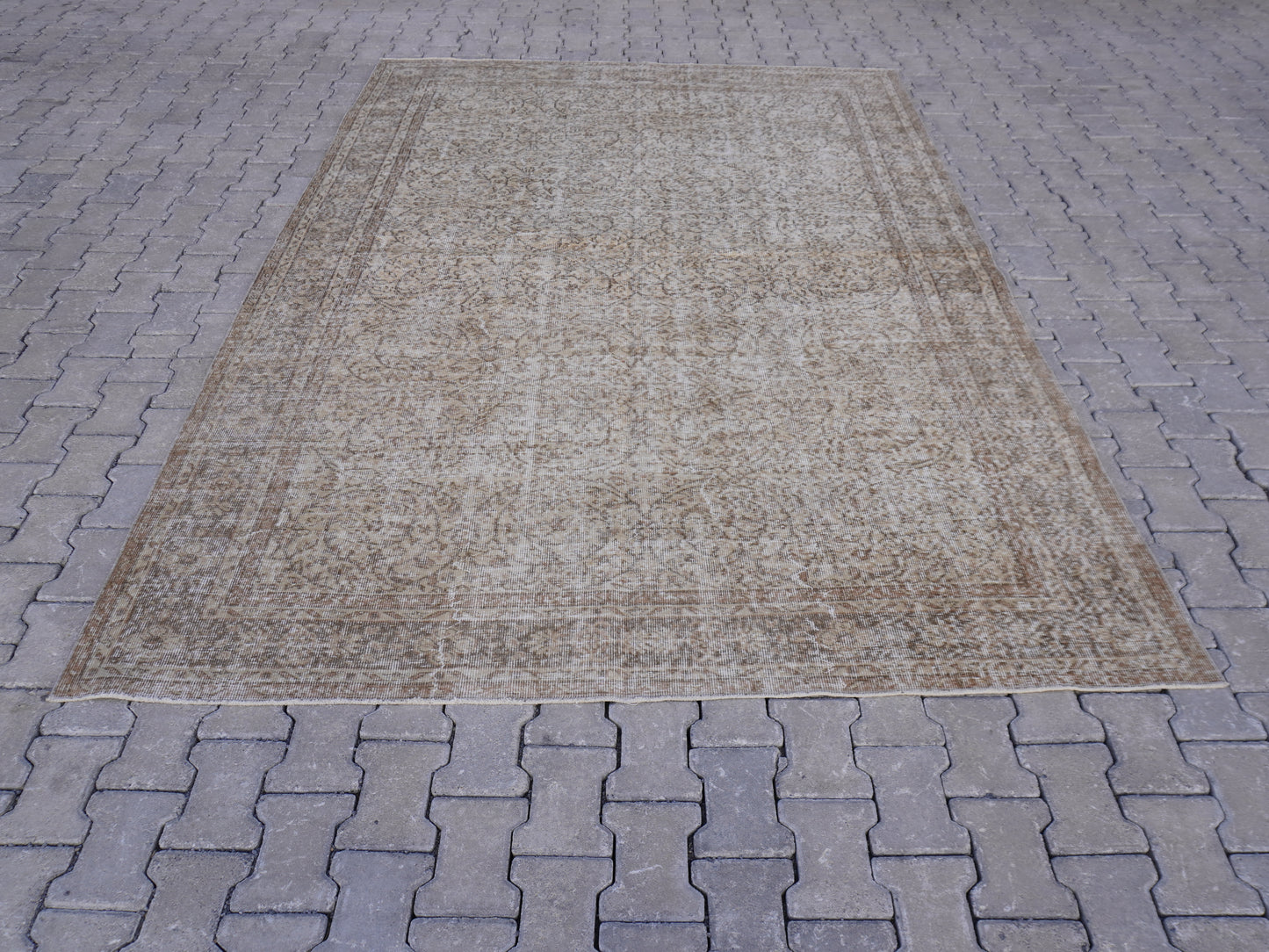 Vintage Turkish Hand Made Rug 7x10 ft - skuf72